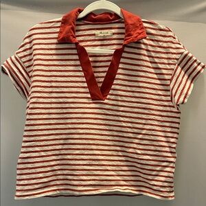 Madewell Striped Polo Top